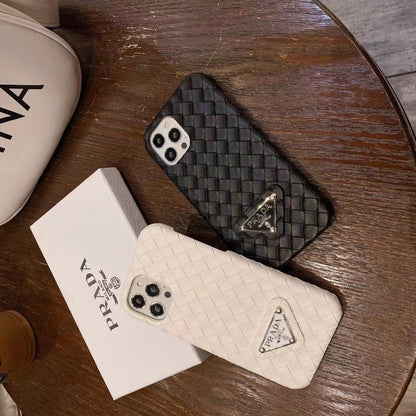 Funda de punto estampada para iPhone