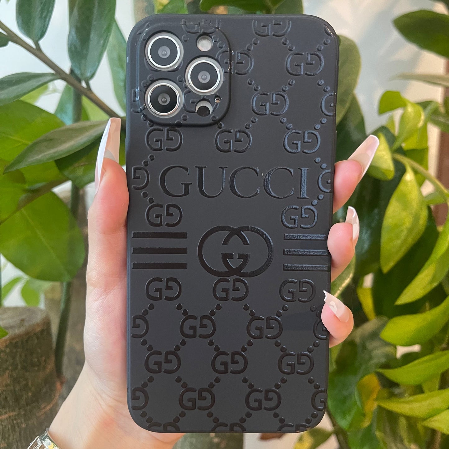 Black Trendy Phone Case ( G )