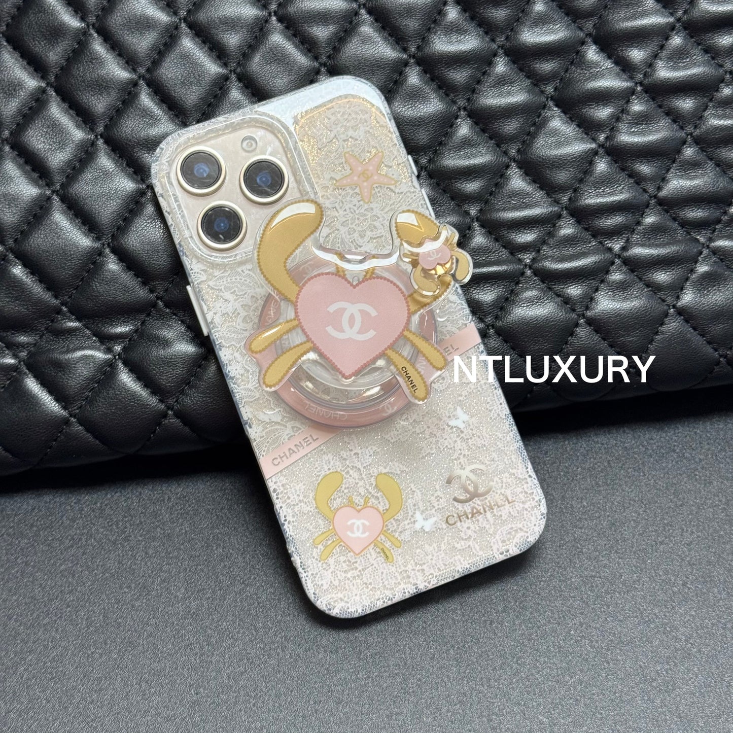 Cute Crab Phone Case with MagSafe Holder