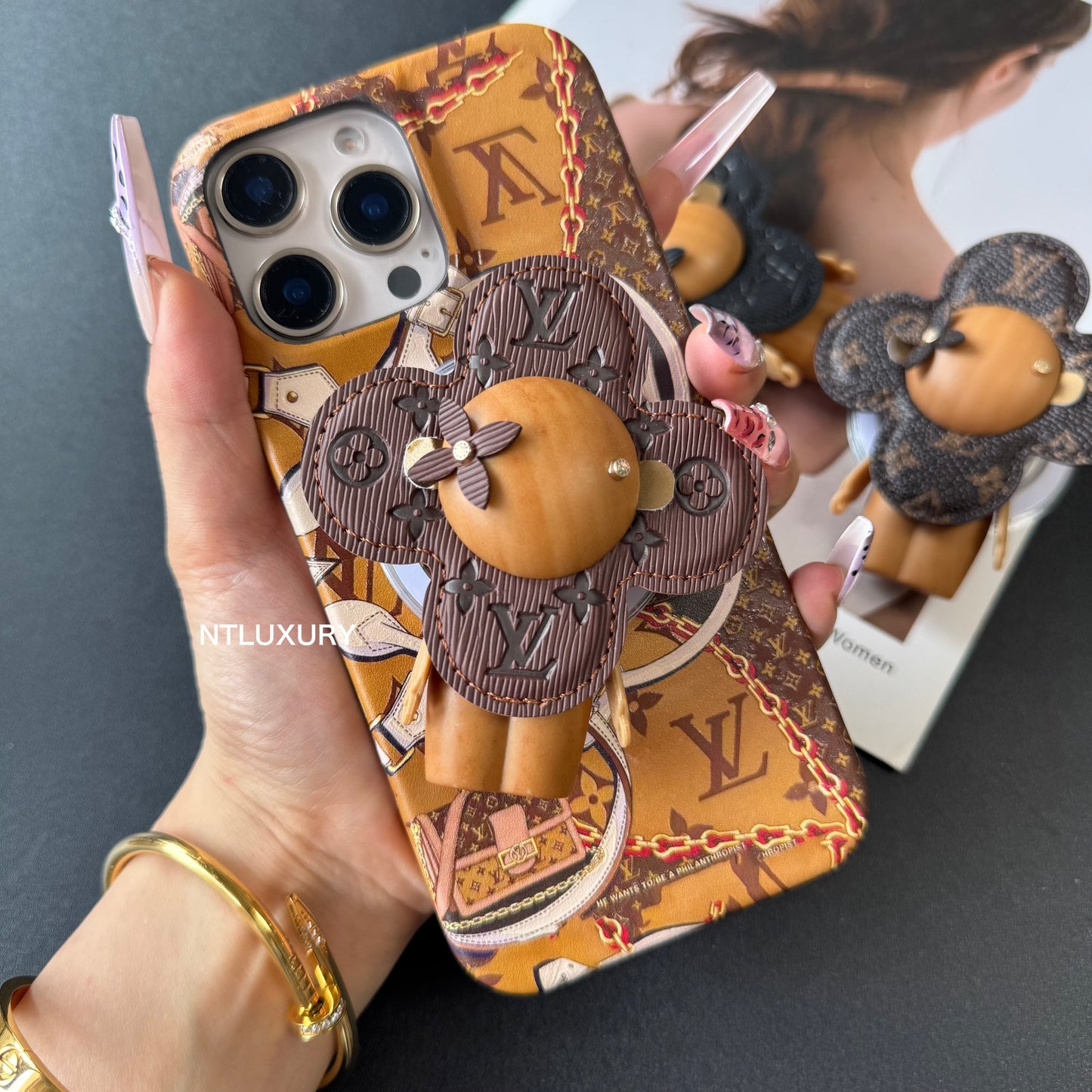 Vivian Floral Love iPhone Case with Magsafe Holder