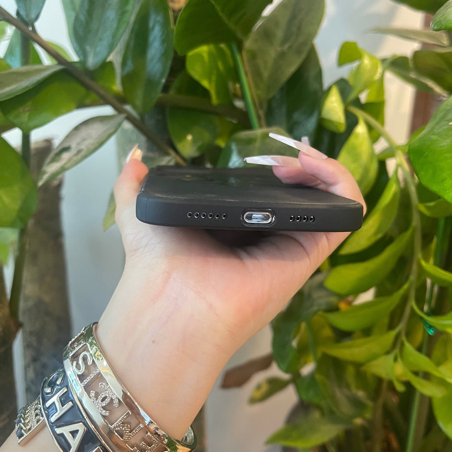 Black Trendy Phone Case ( P )