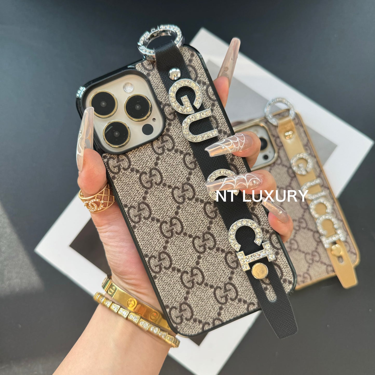 Glitter Design Waistband Phone Case