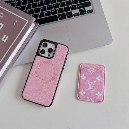 Coque de téléphone MagSafe avec porte-cartes (Pink Love)