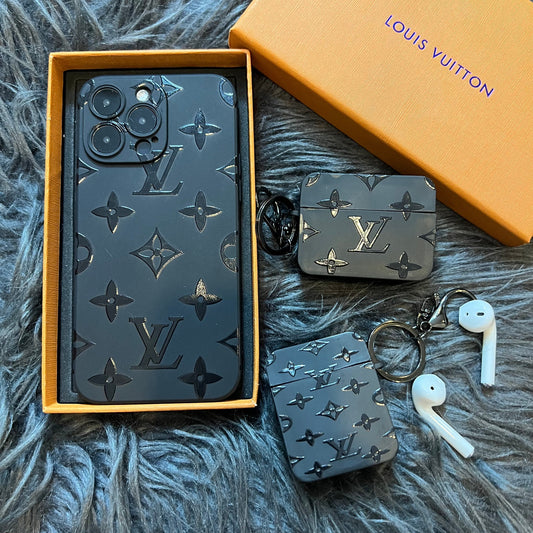Black Trendy Phone Case (M Love)