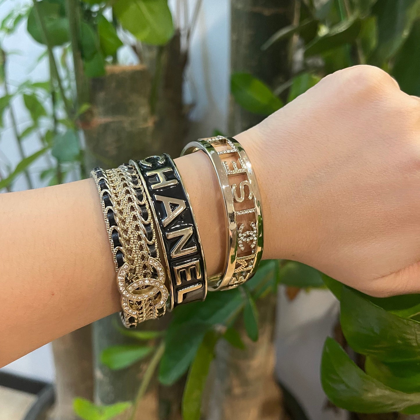 Golden & Black Design Bracelet