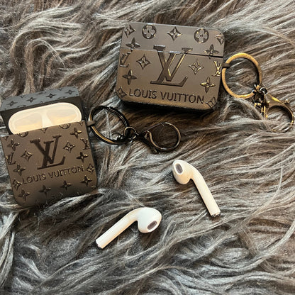 Black Trendy Airpods Case ( Big Love)