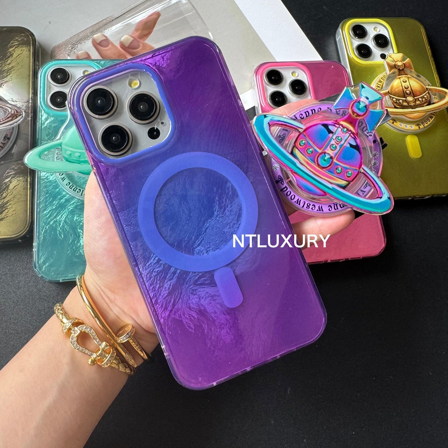 Fancy West Woo iPhone Case with MagSafe Holder