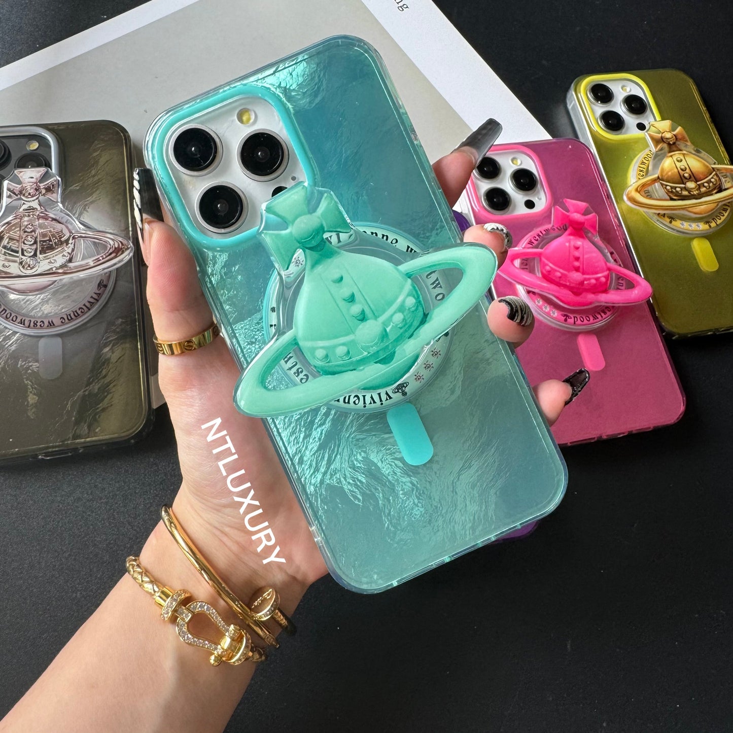 Fancy West Woo iPhone Case with MagSafe Holder