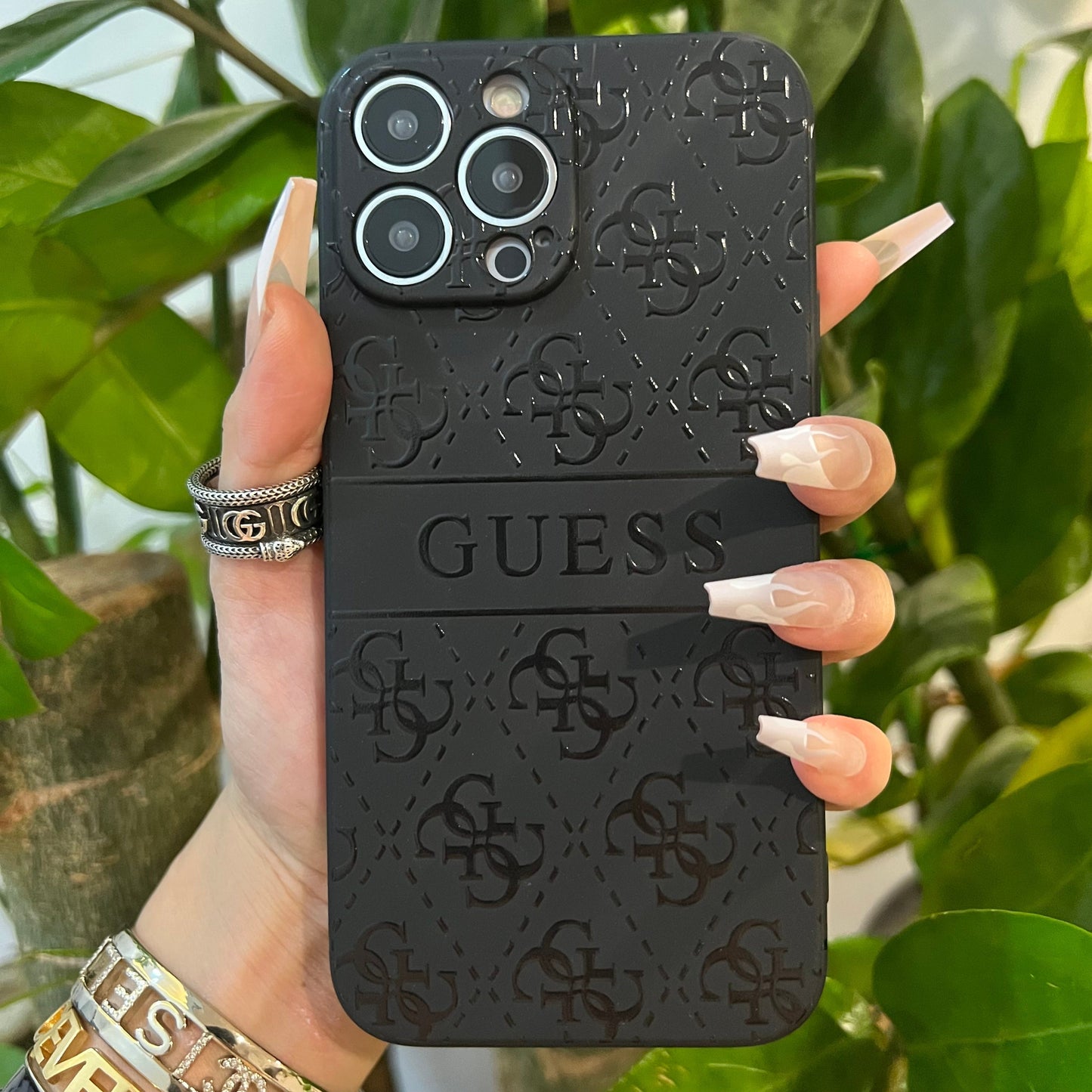 Black Trendy Phone Case (M GU)