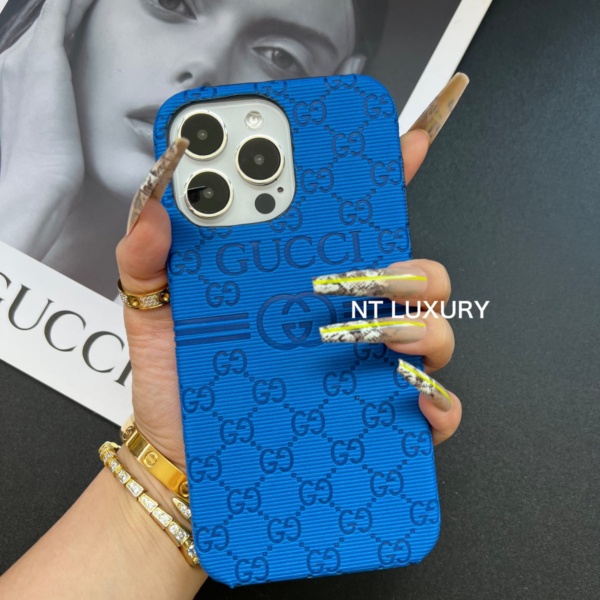 Bunte Handyhülle mit gutem Design (Blau)