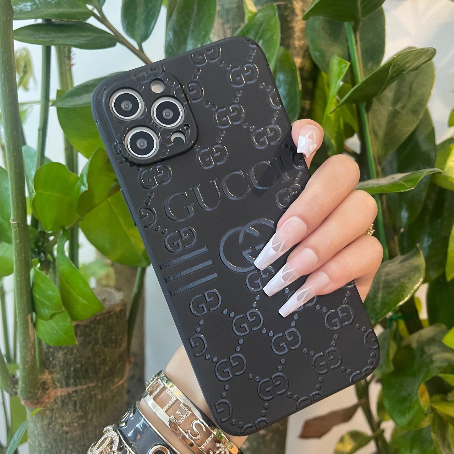 Black Trendy Phone Case ( G )