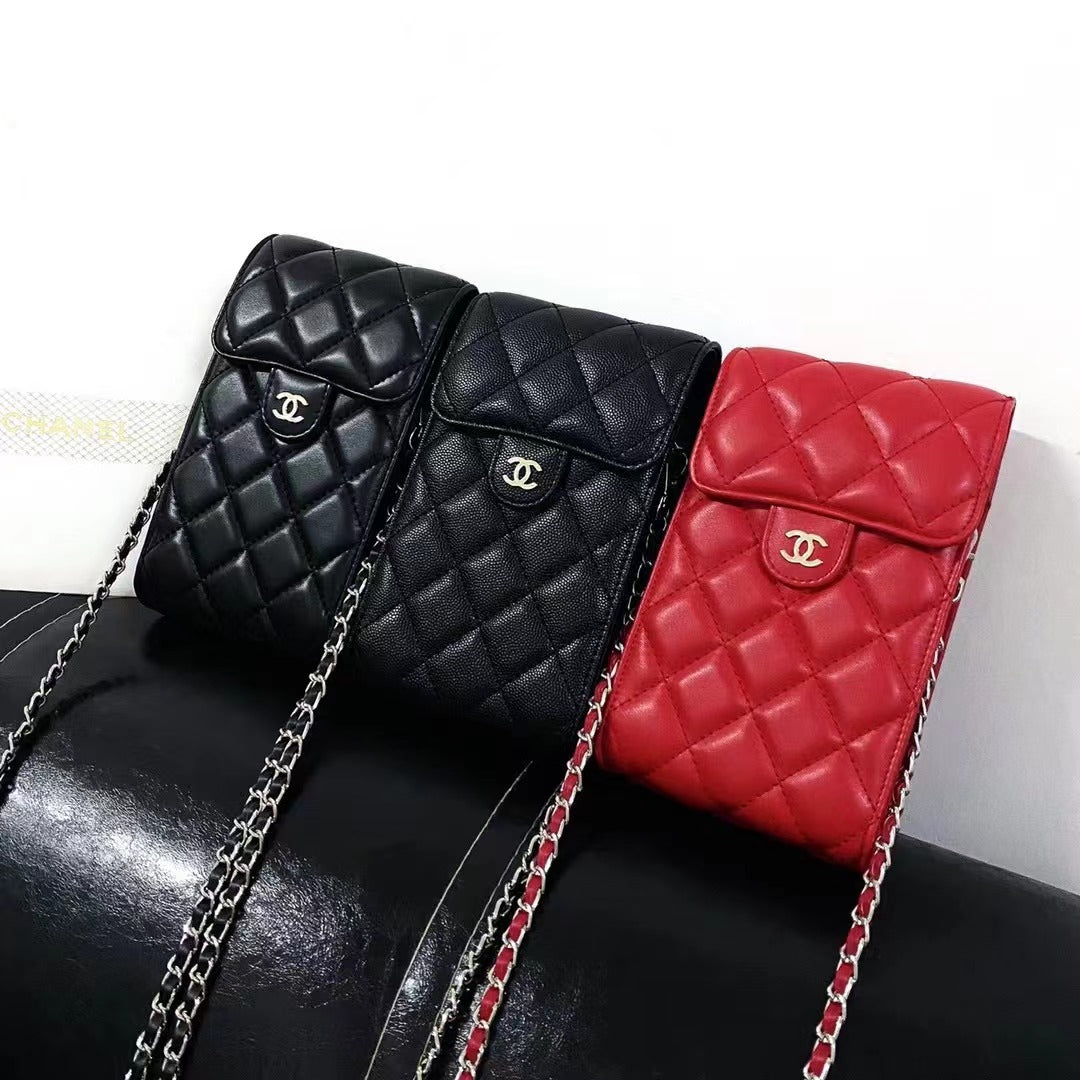 Classic Diamond Plaid Phone Bag