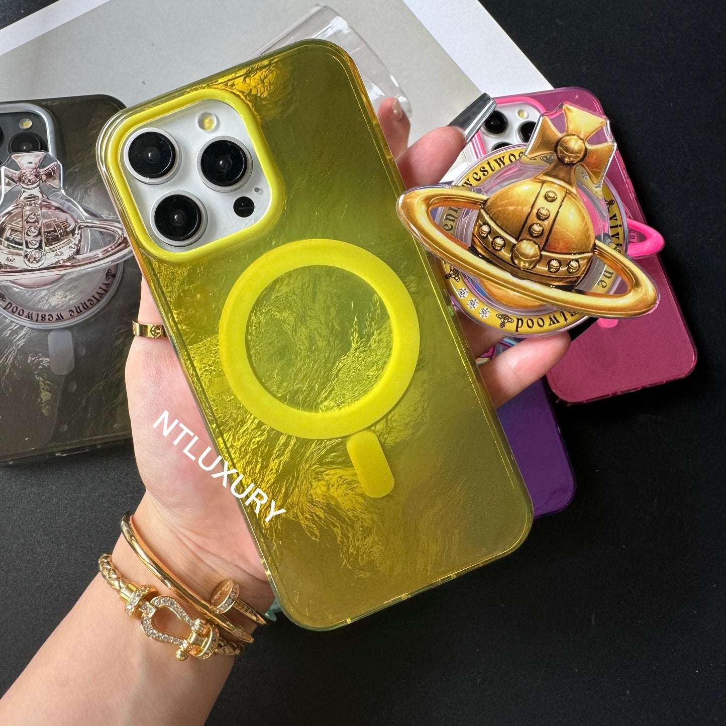 Fancy West Woo iPhone Case with MagSafe Holder