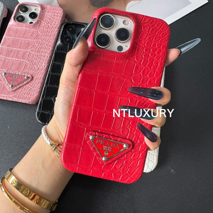 Pure Crocodile Pattern Phone Case
