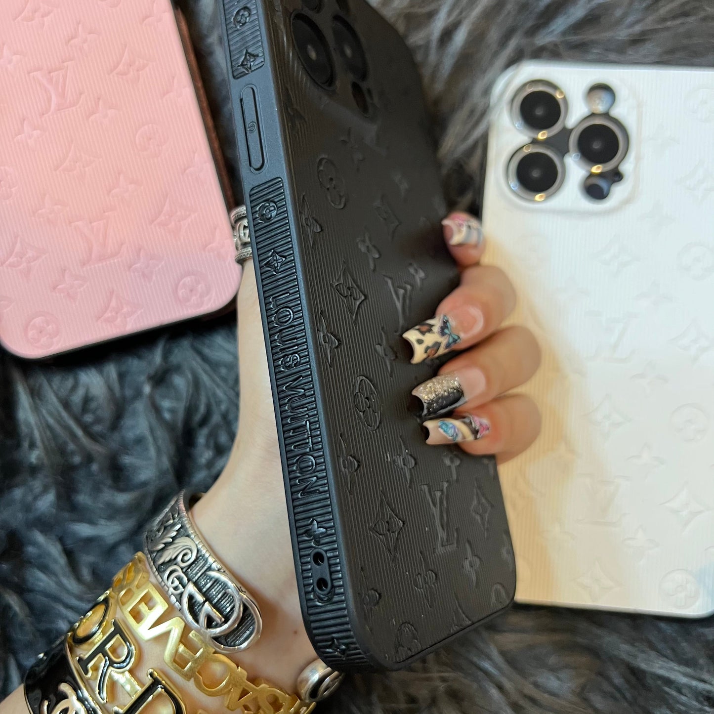 Colorful Love Phone Case With Camera Protection