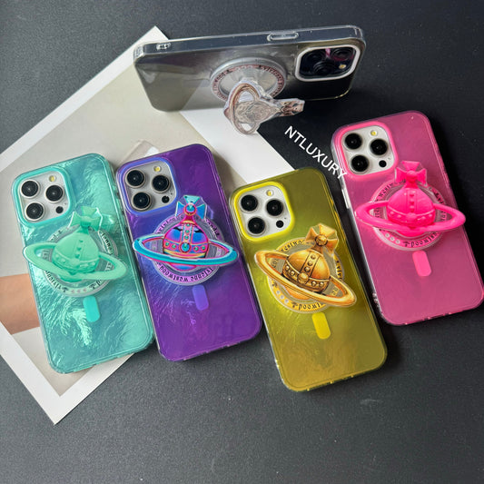 Fancy West Woo iPhone Case with MagSafe Holder