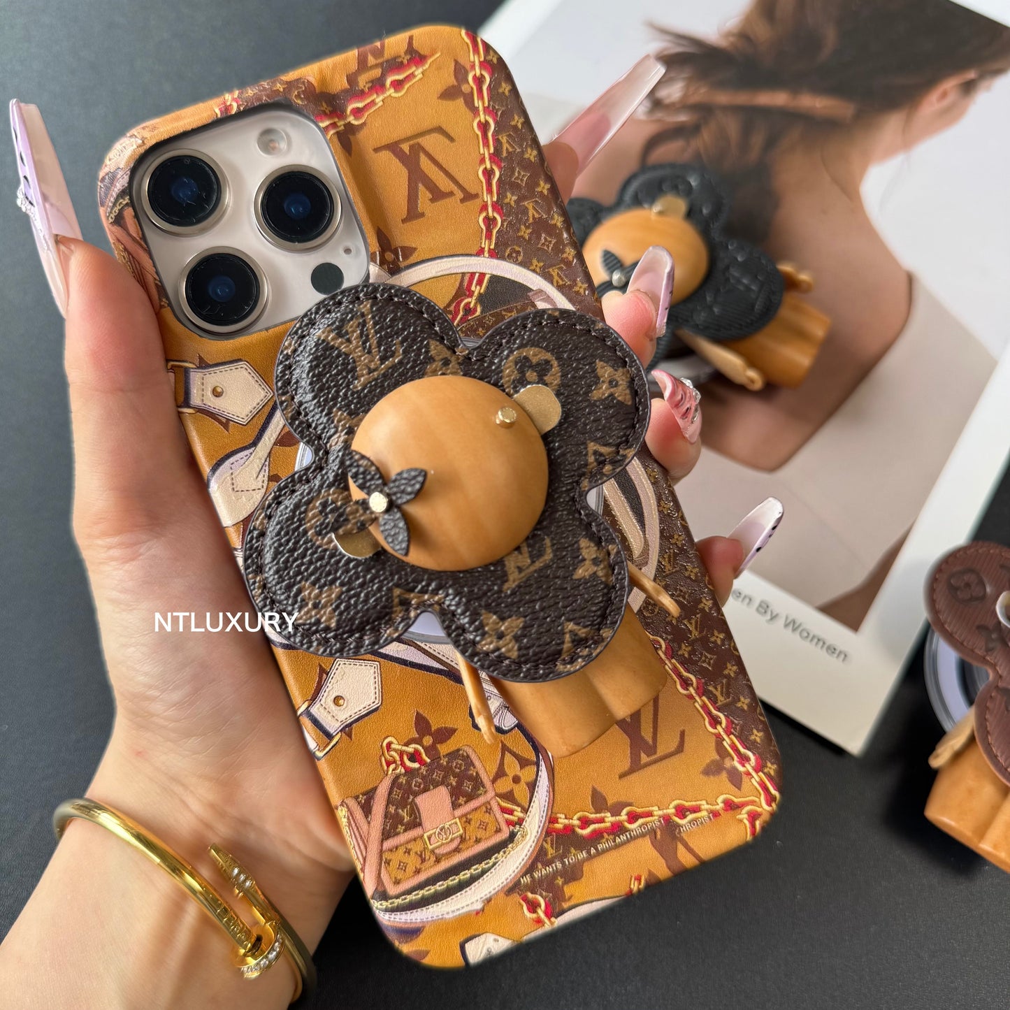 Vivian Floral Love iPhone Case with Magsafe Holder