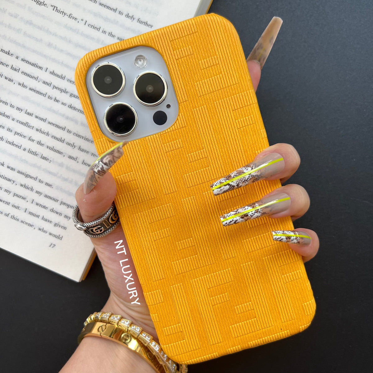Coque de téléphone amusante et colorée (jaune)