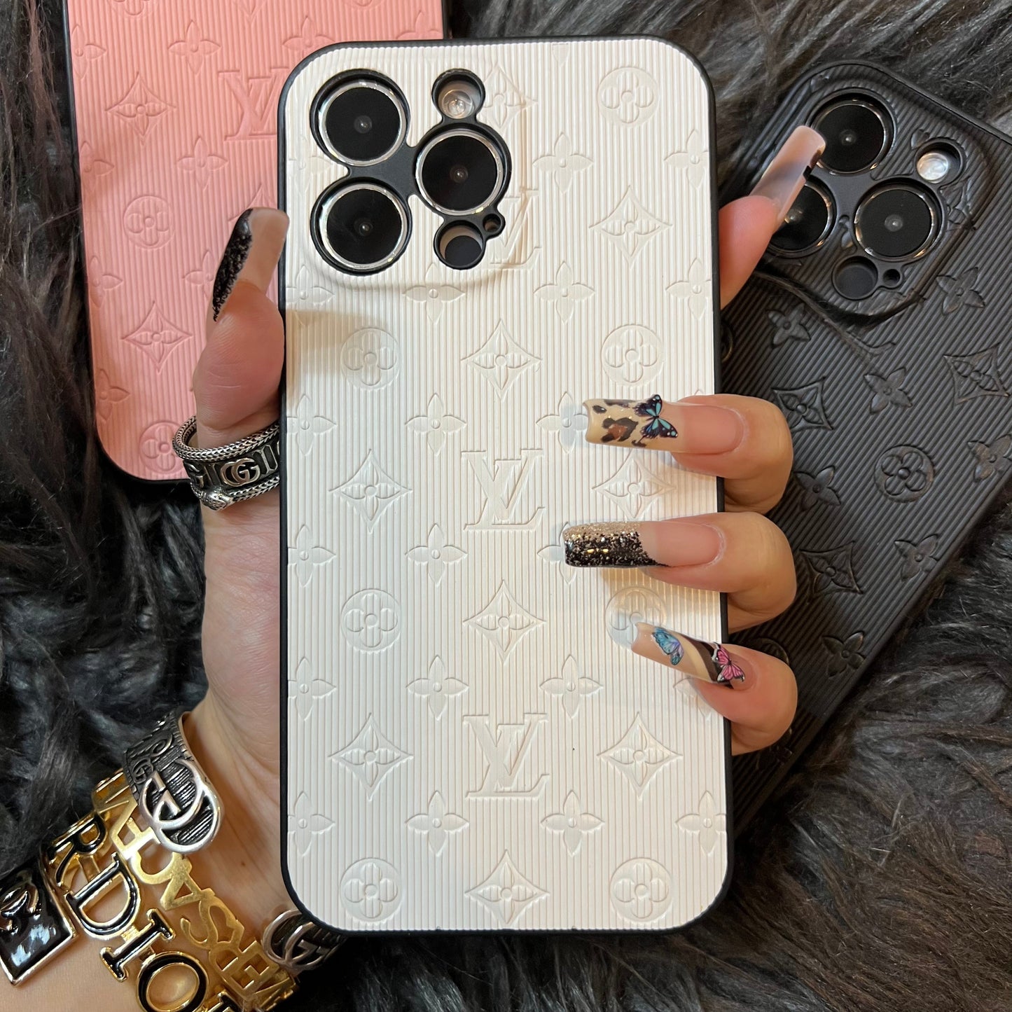 Colorful Love Phone Case With Camera Protection