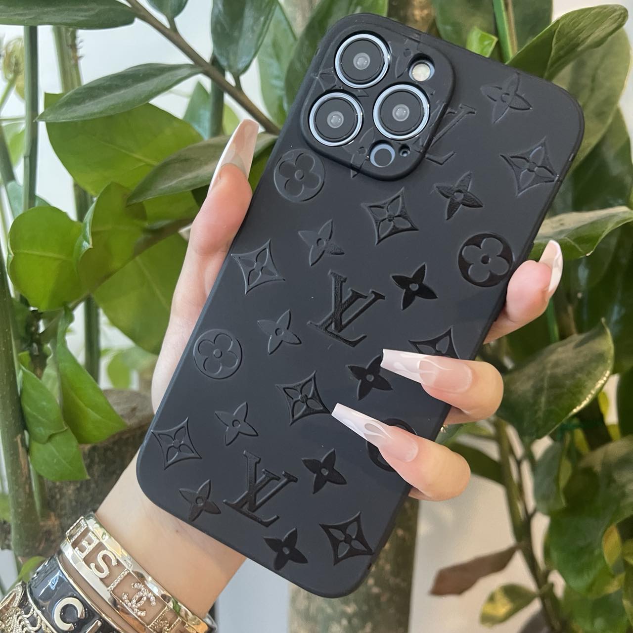 Black Trendy Phone Case ( Small Love)