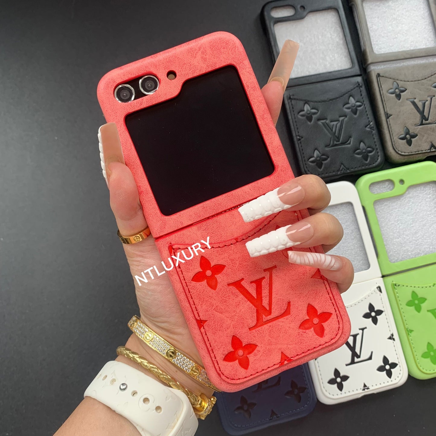 Press Love Samsung Case For Z-Flip Series with Pocket