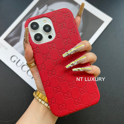 Cover colorata per telefono con design completo e curato (rossa)
