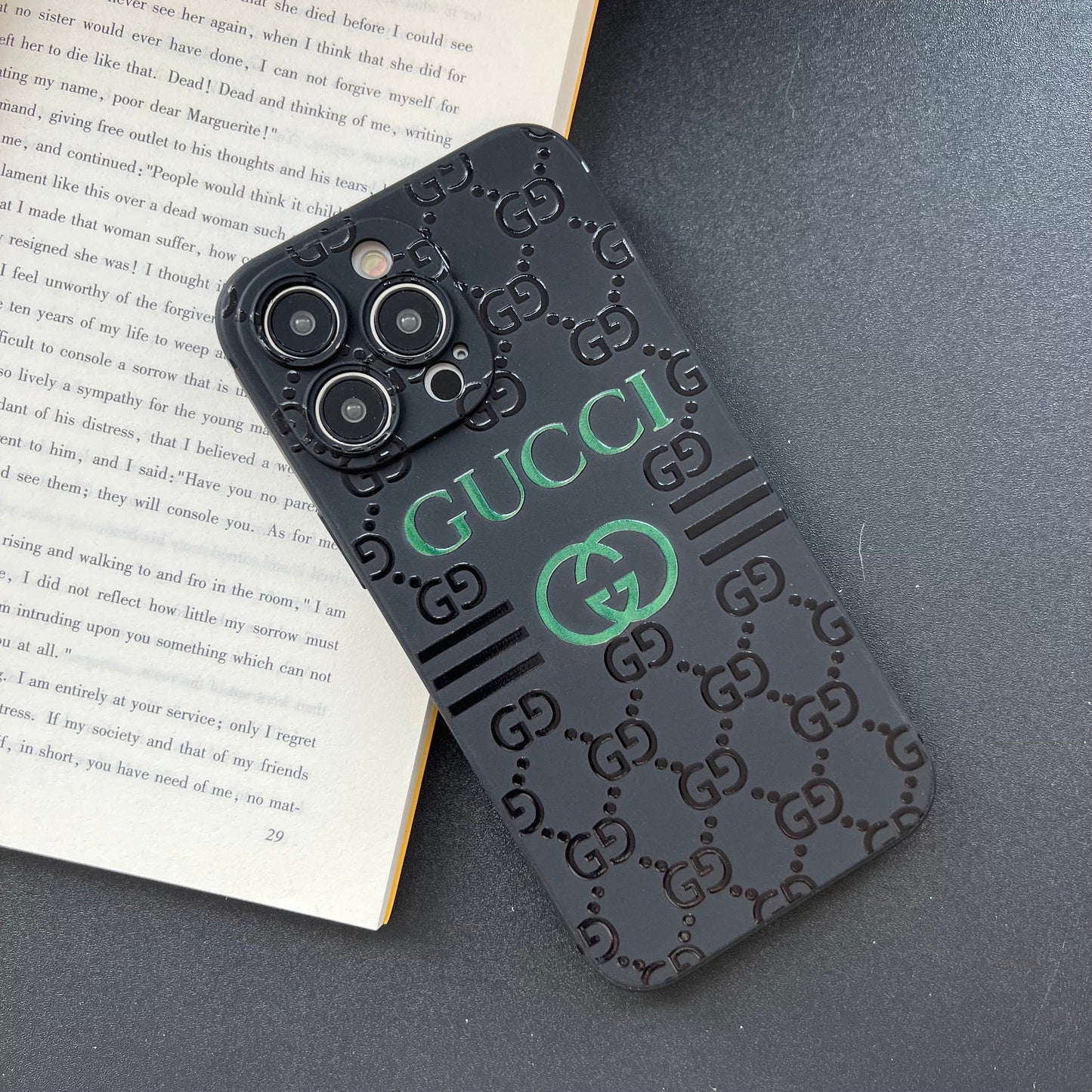 Black Trendy Phone Case ( G )