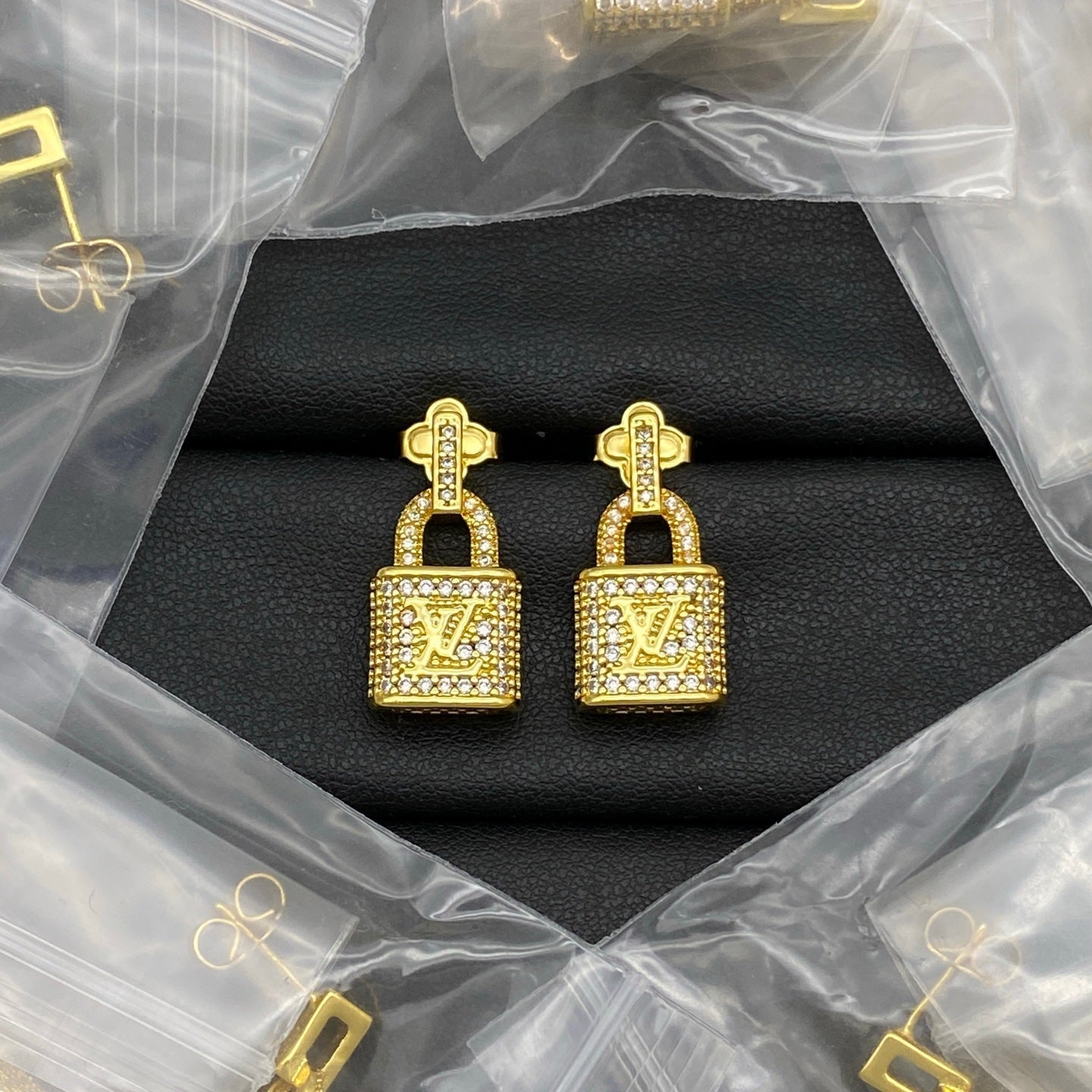 Lock Love Girl Design Earrings