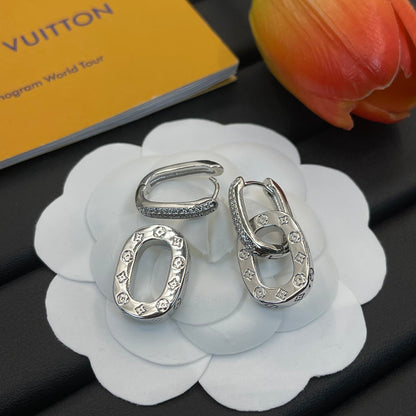 Pendientes de cadena de amor