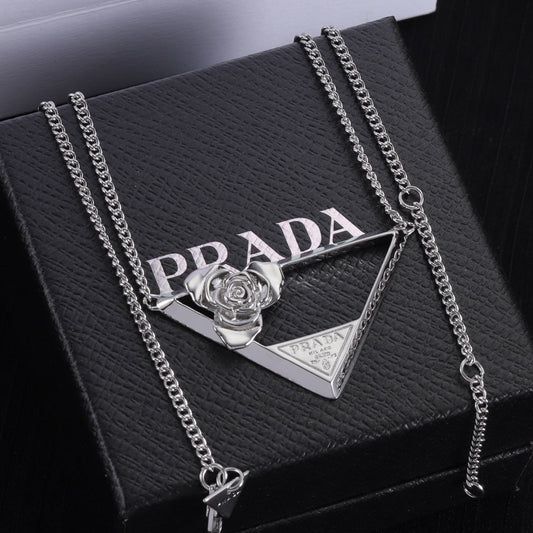 Please Triangle Necklace