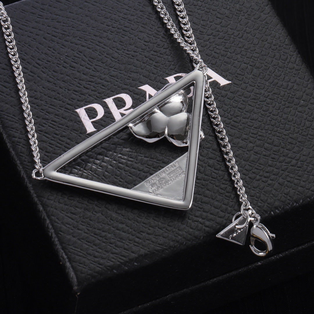 Please Triangle Necklace