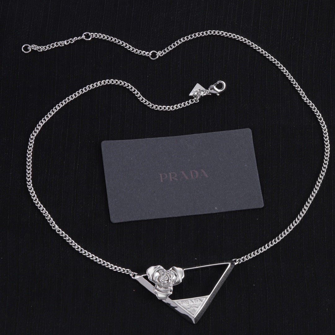 Please Triangle Necklace