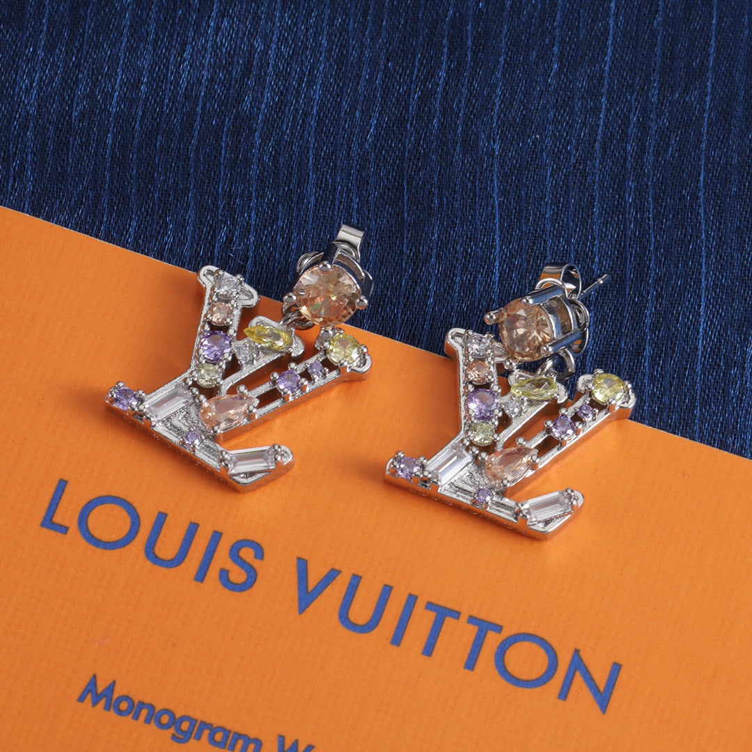 Love Colorful Diamond Earring