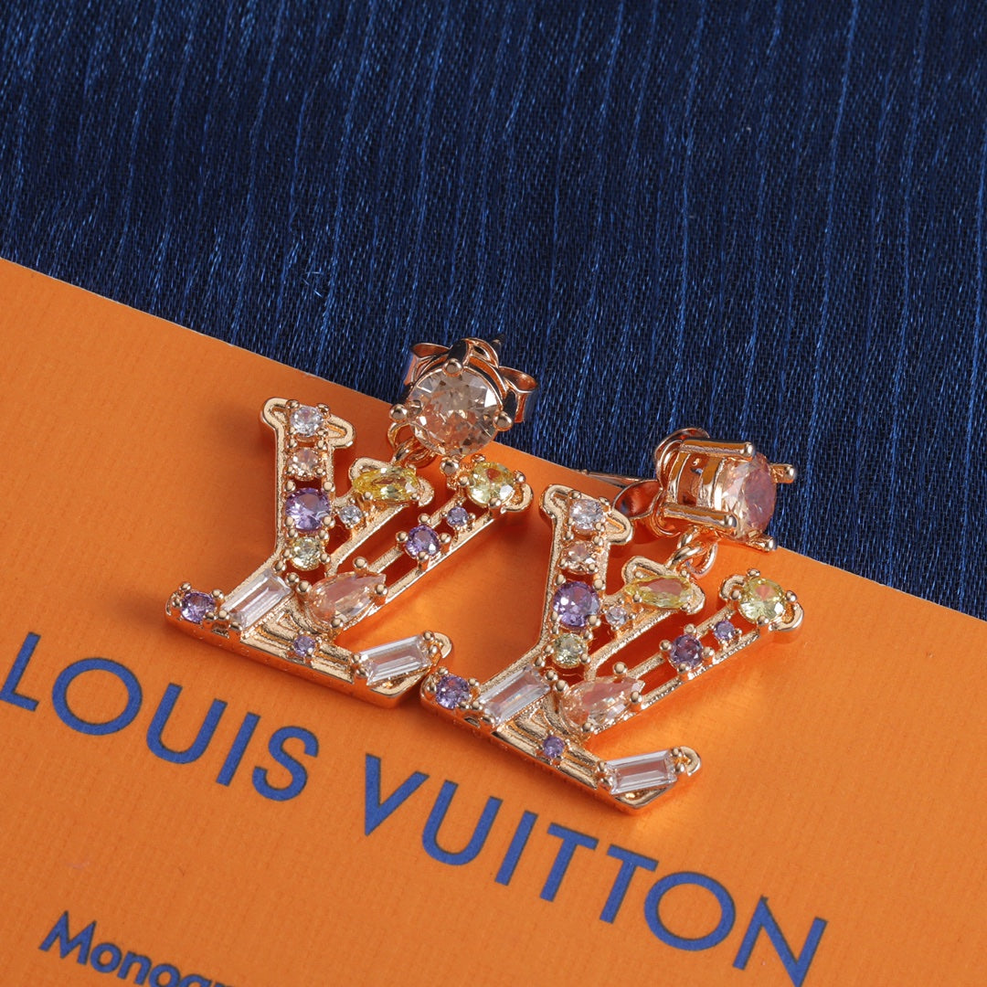 Love Colorful Diamond Earring