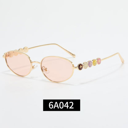 Colorful Love Frame Girl Design Sunglasses