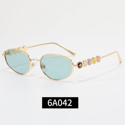 Colorful Love Frame Girl Design Sunglasses