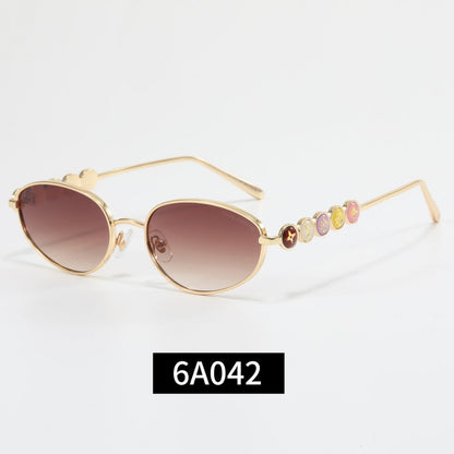 Colorful Love Frame Girl Design Sunglasses