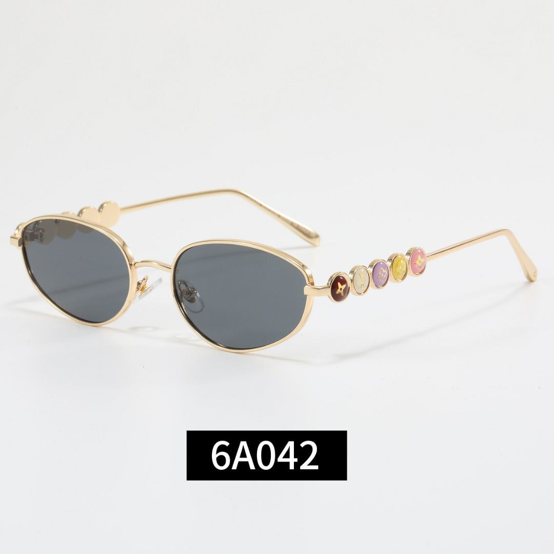 Colorful Love Frame Girl Design Sunglasses