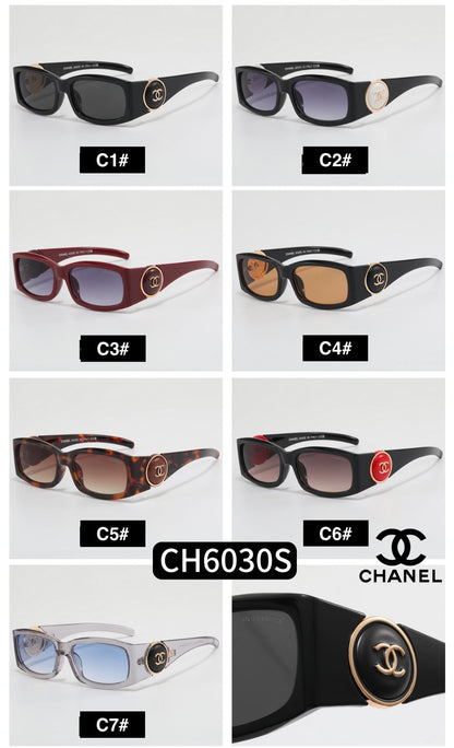 CC Button Frame Girl Design Sunglasses