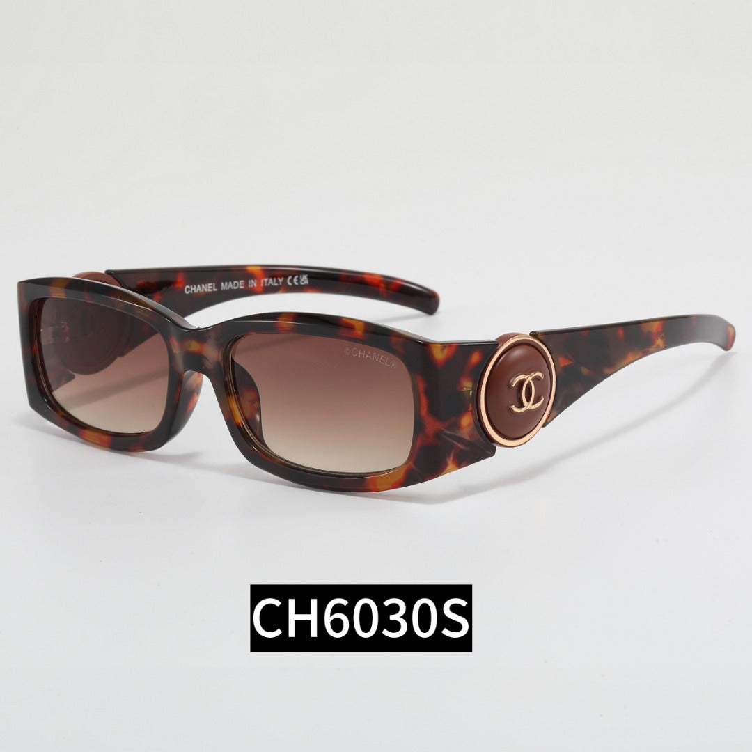 CC Button Frame Girl Design Sunglasses