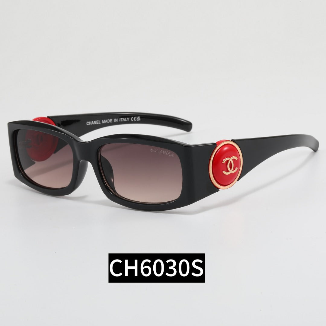 CC Button Frame Girl Design Sunglasses