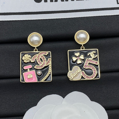 Square Coco Girl Earrings
