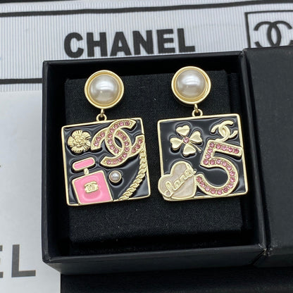 Square Coco Girl Earrings