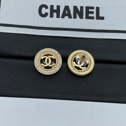 Circle Coco Girl Earrings Stud