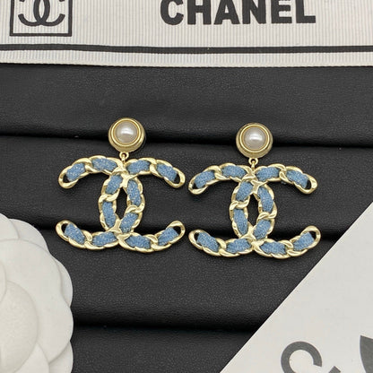 Busy Denim Girl Earrings