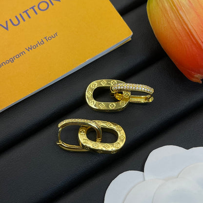Pendientes de cadena de amor