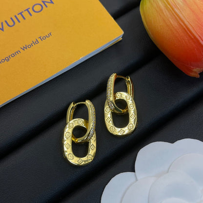 Pendientes de cadena de amor