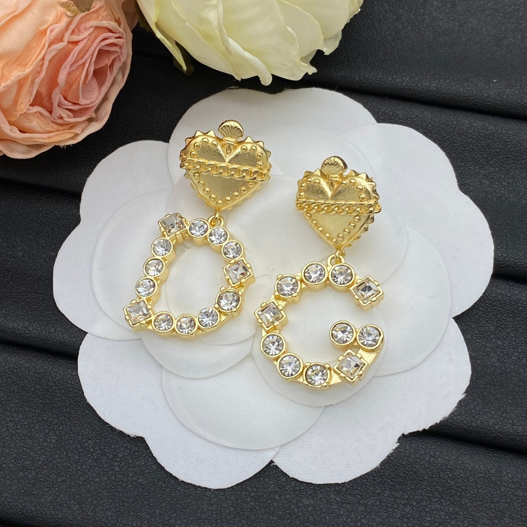 Dog Cute Letter Earrings