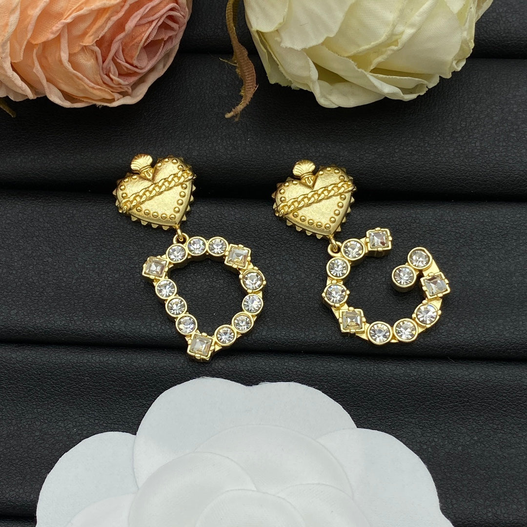 Dog Cute Letter Earrings