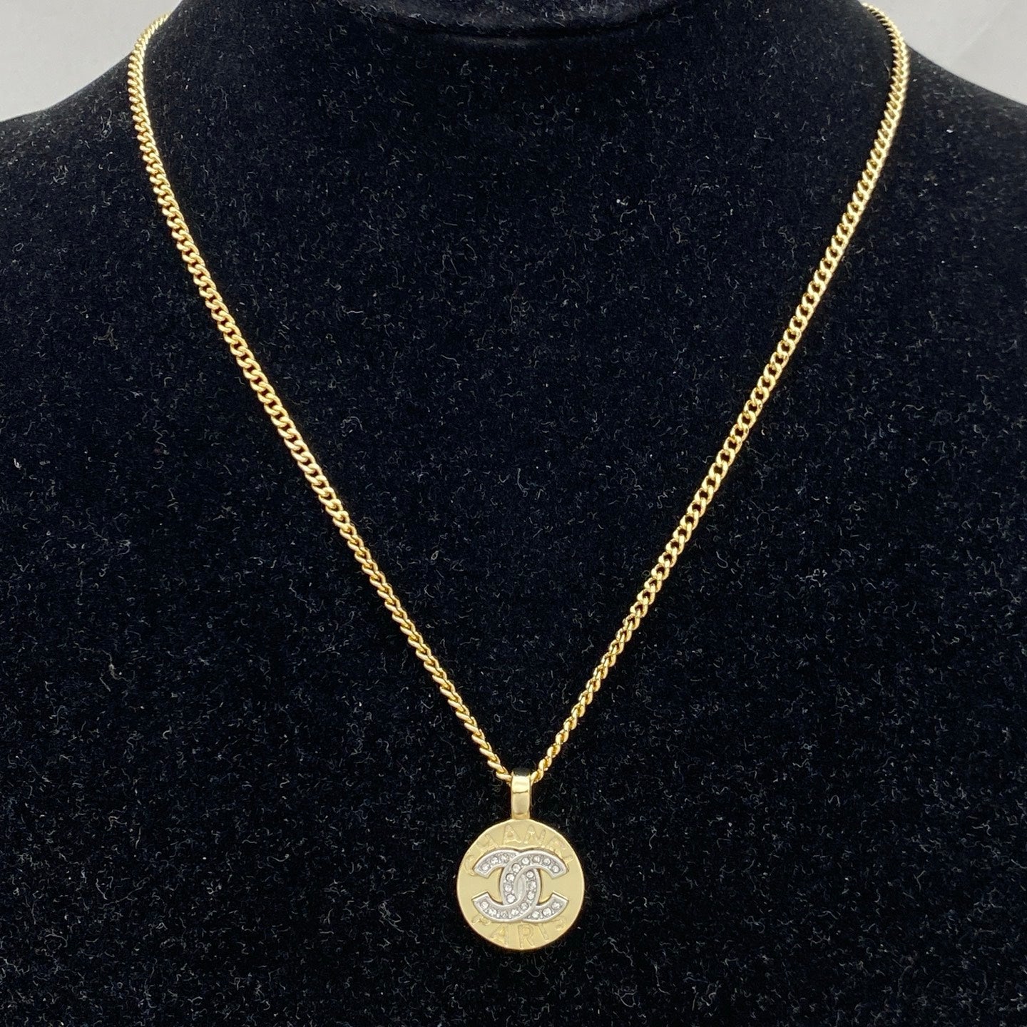Cute Button Earring Stud & Necklace 2 Set